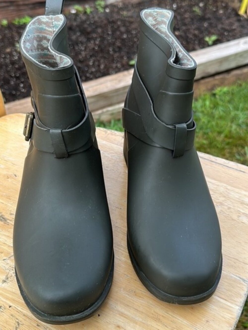 Lucky Brand Rindah Rubber Rain Boots – Dark Olive Green – Women's - Picture 3 of 5